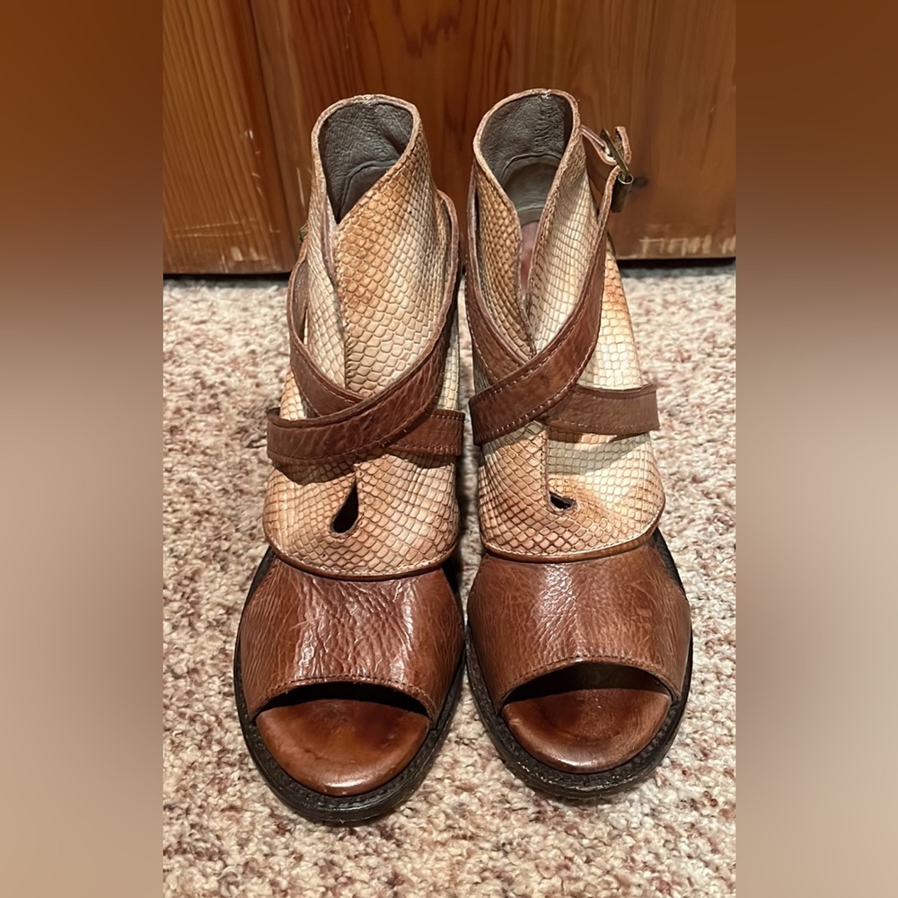 Rare Freebird Rattle Peep Toe Bootie